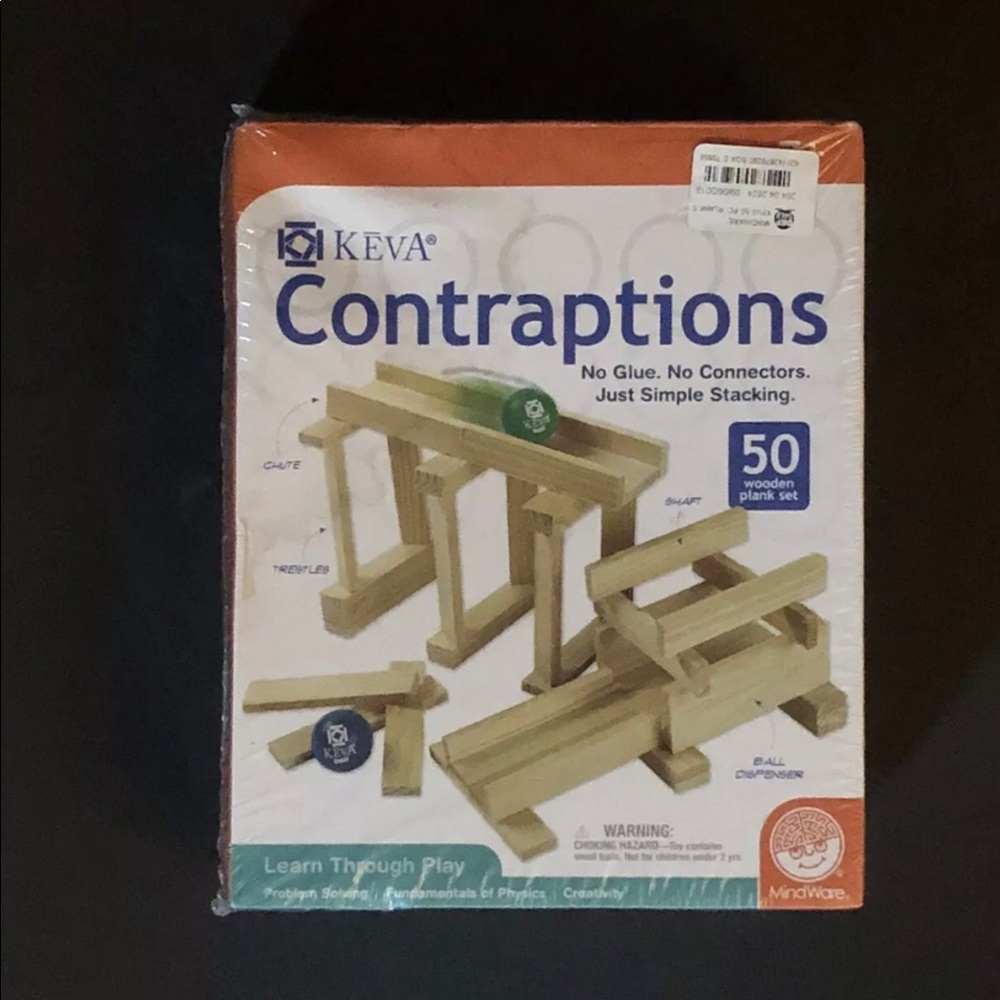 KEVA Contraptions 50 Piece Wooden Plank Set NIB